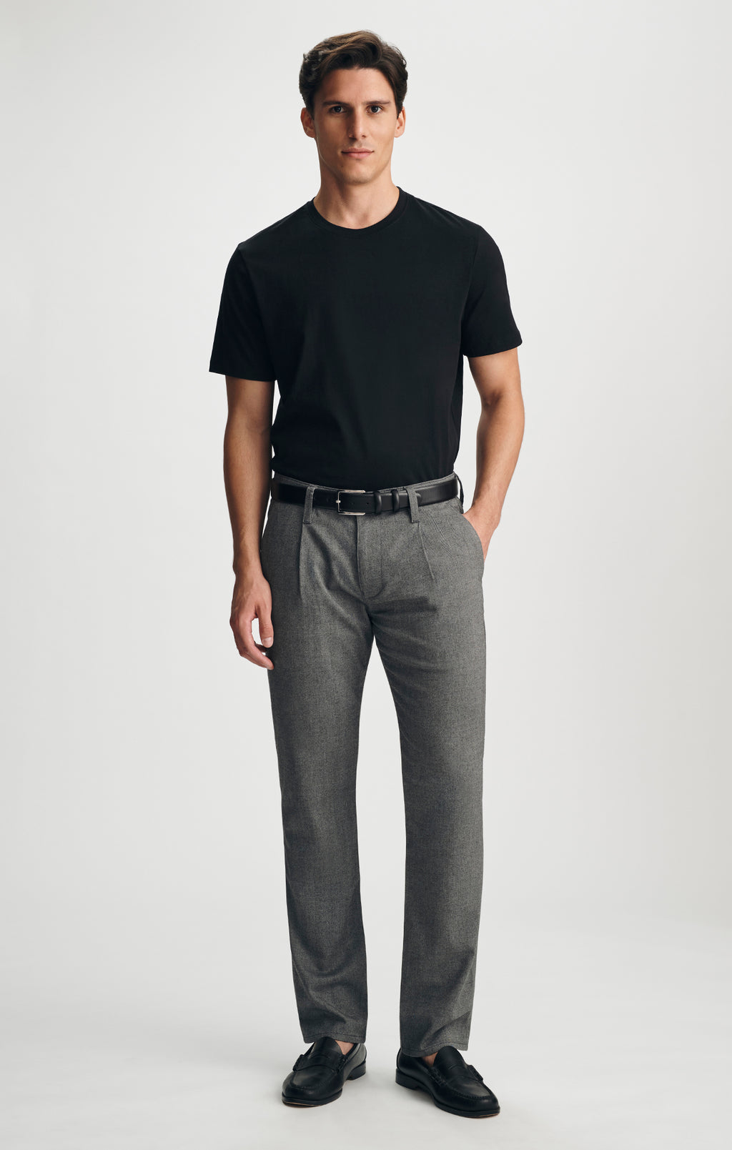PIMA CREW NECK T-SHIRT IN BLACK - Mavi Jeans