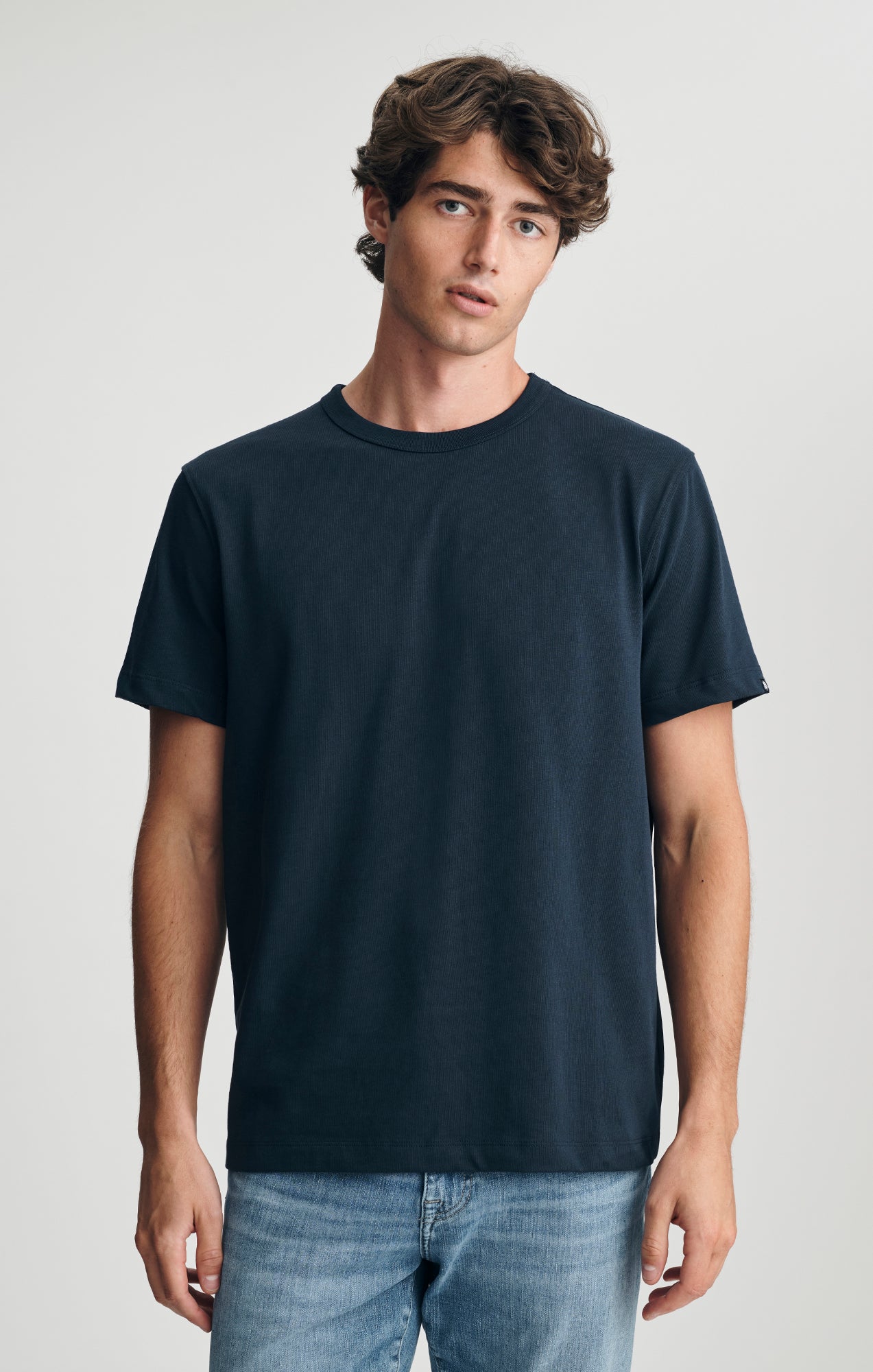 CREW NECK T-SHIRT IN TOTAL ECLIPSE - Mavi Jeans