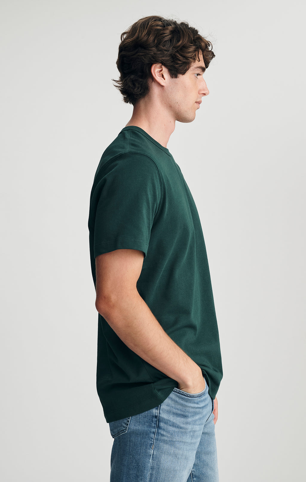 CREW NECK T-SHIRT IN PINE GROVE - Mavi Jeans