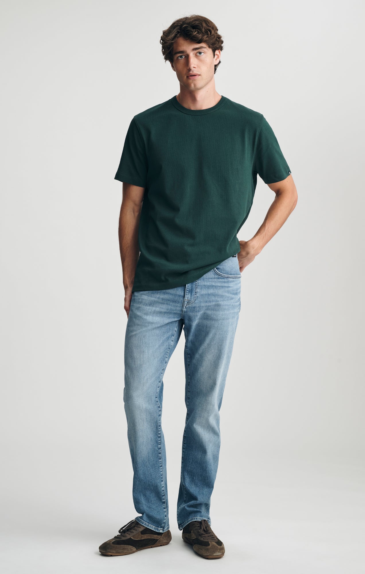 CREW NECK T-SHIRT IN PINE GROVE - Mavi Jeans