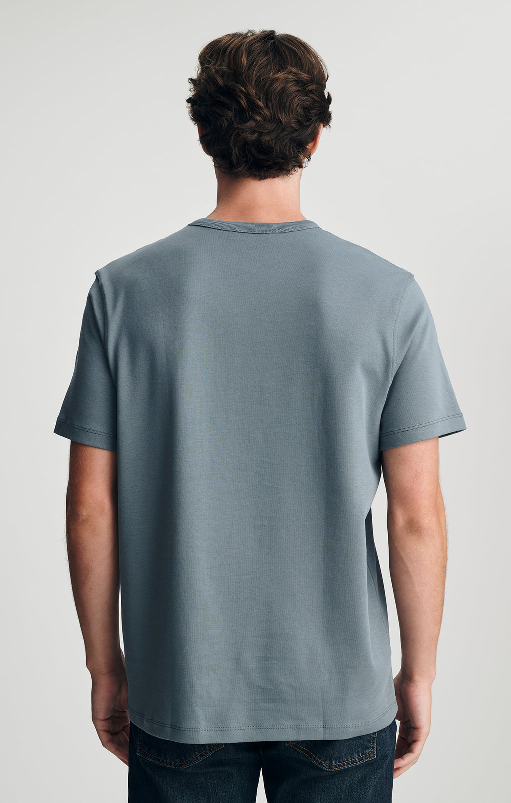 POCKET CREW NECK T-SHIRT IN STORMY WEATHER - Mavi Jeans