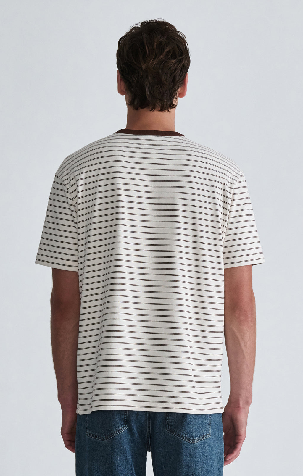 CREW NECK T-SHIRT IN ESPRESSO - Mavi Jeans