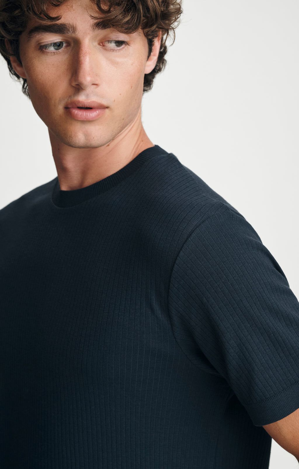 CREW NECK T-SHIRT IN DARK NAVY - Mavi Jeans
