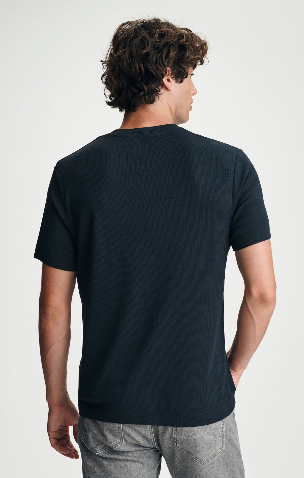 CREW NECK T-SHIRT IN DARK NAVY - Mavi Jeans