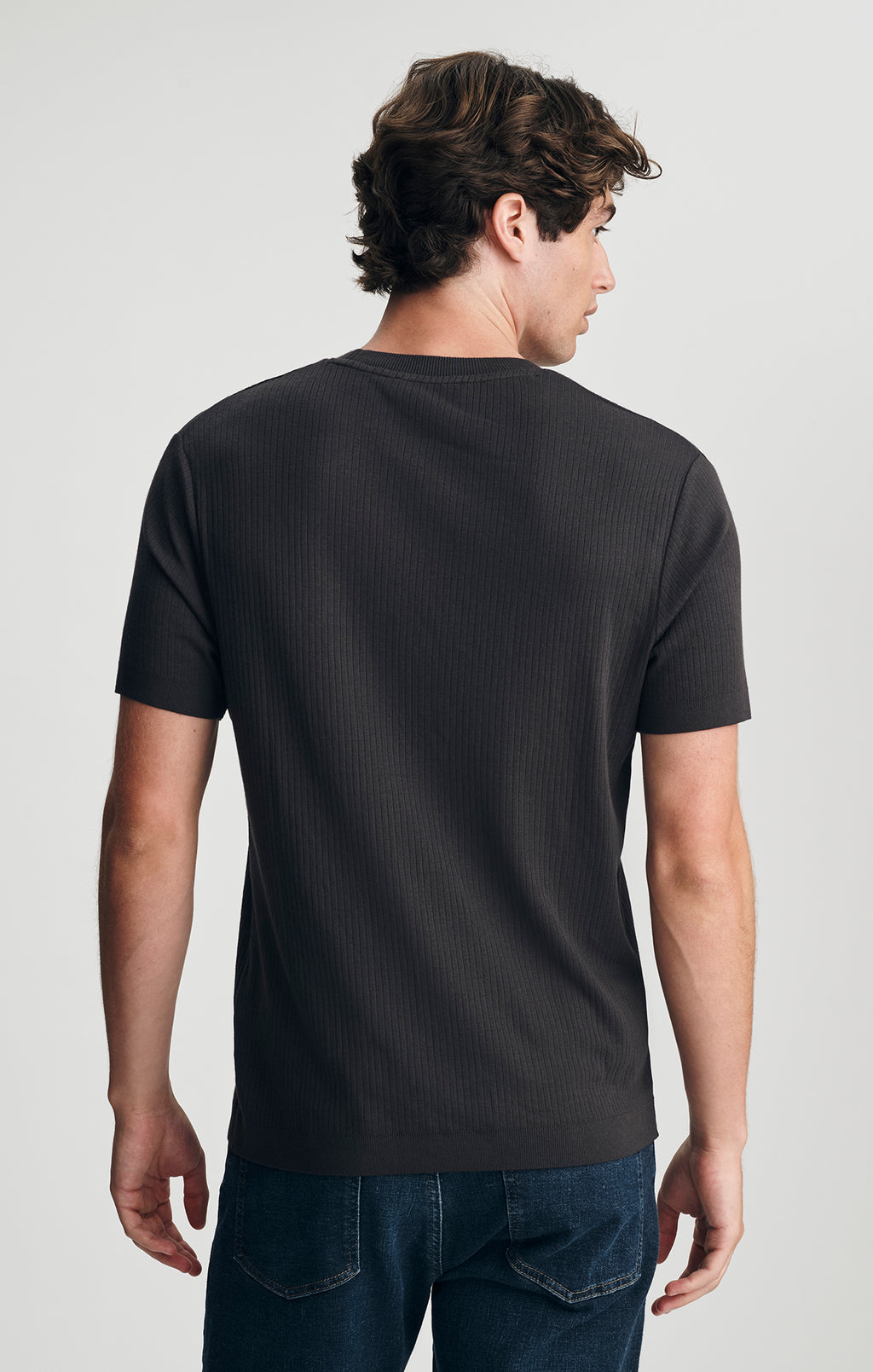 CREW NECK T-SHIRT IN ESPRESSO - Mavi Jeans