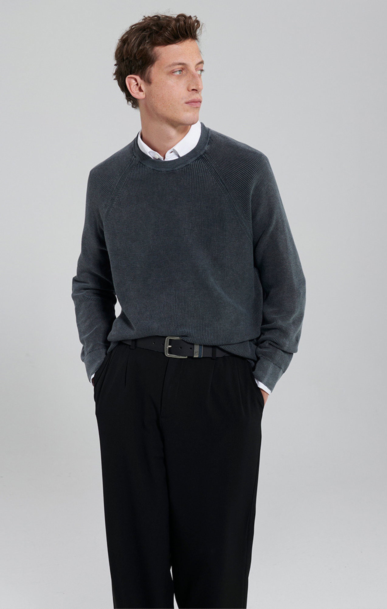 RAGLAN SWEATER IN PERISCOPE - Mavi Jeans