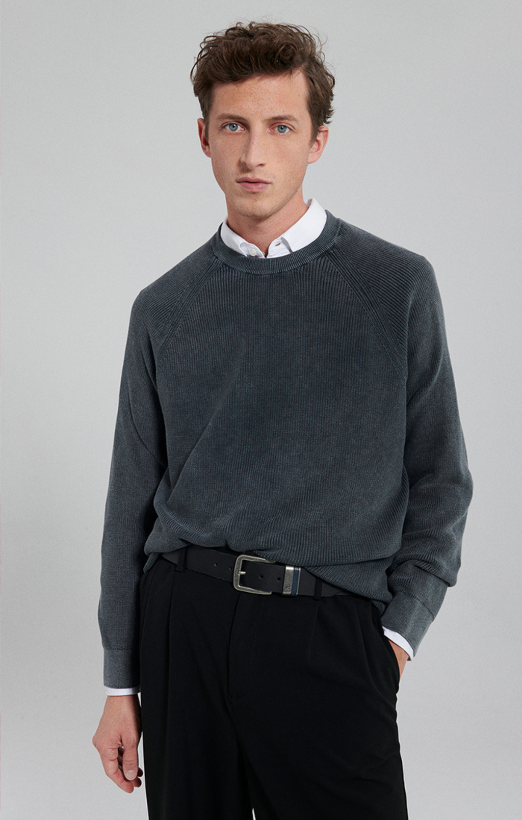RAGLAN SWEATER IN PERISCOPE - Mavi Jeans