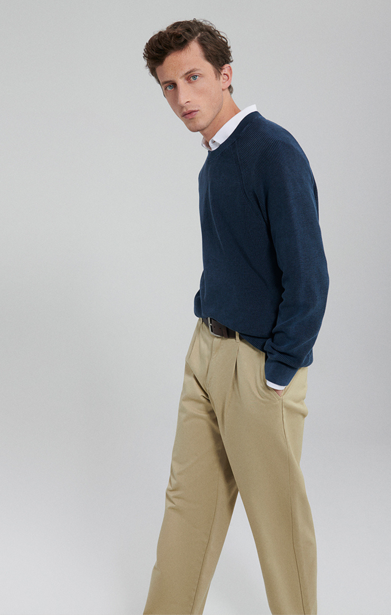 RAGLAN SWEATER IN NAVY BLAZER - Mavi Jeans