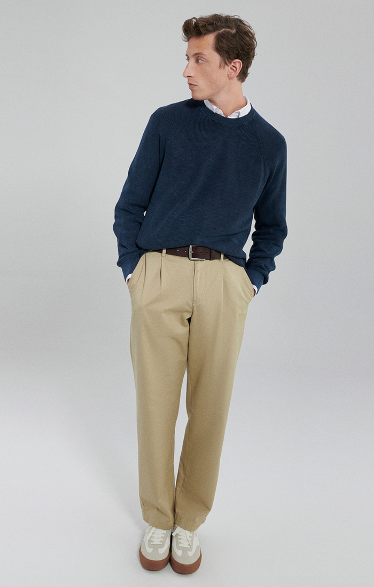 RAGLAN SWEATER IN NAVY BLAZER - Mavi Jeans