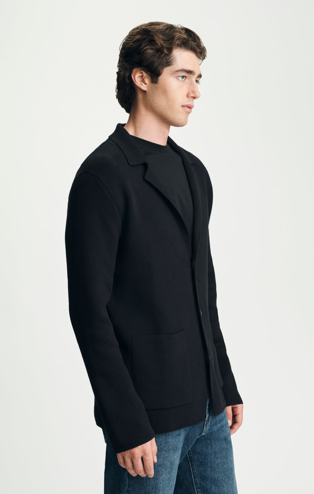 KNIT BLAZER IN BLACK - Mavi Jeans