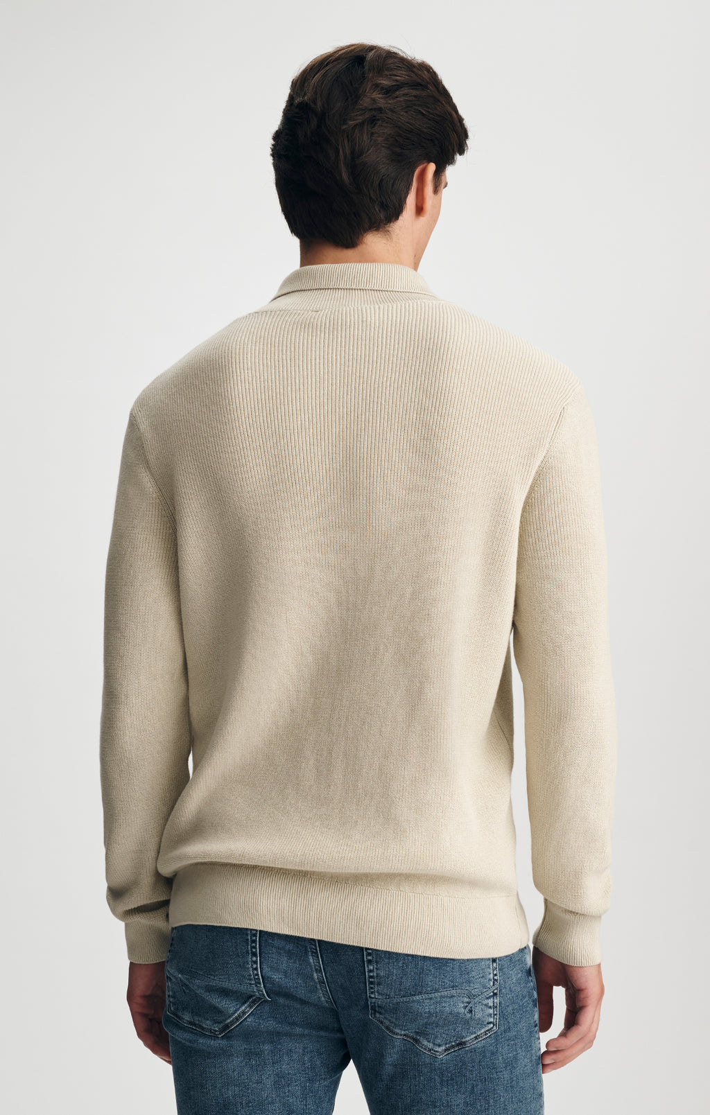 POLO SWEATER IN PELICAN - Mavi Jeans