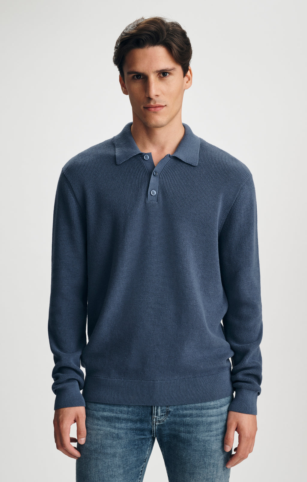 POLO SWEATER IN VINTAGE INDIGO - Mavi Jeans