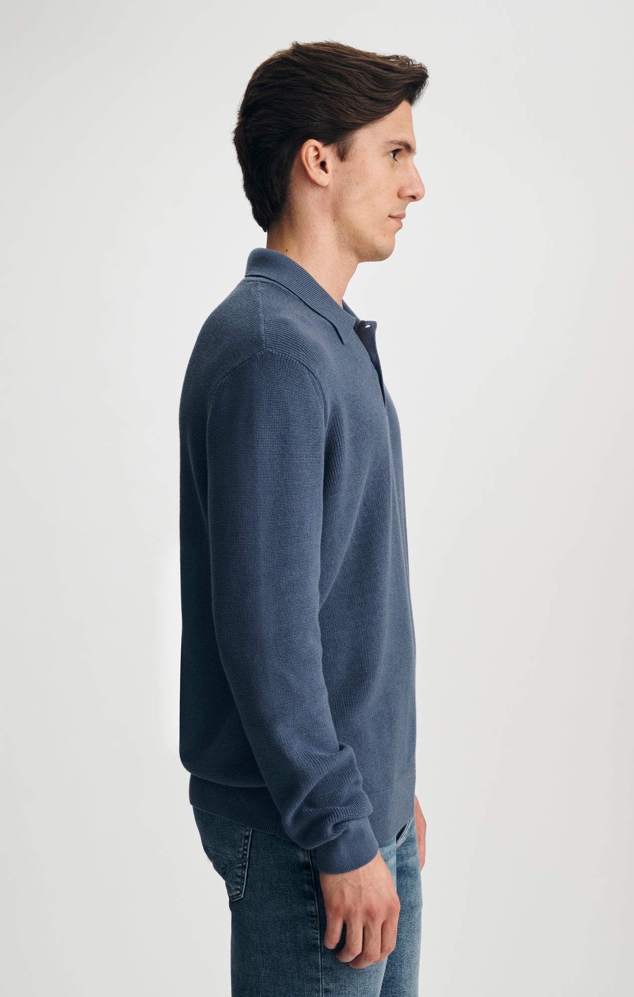POLO SWEATER IN VINTAGE INDIGO - Mavi Jeans