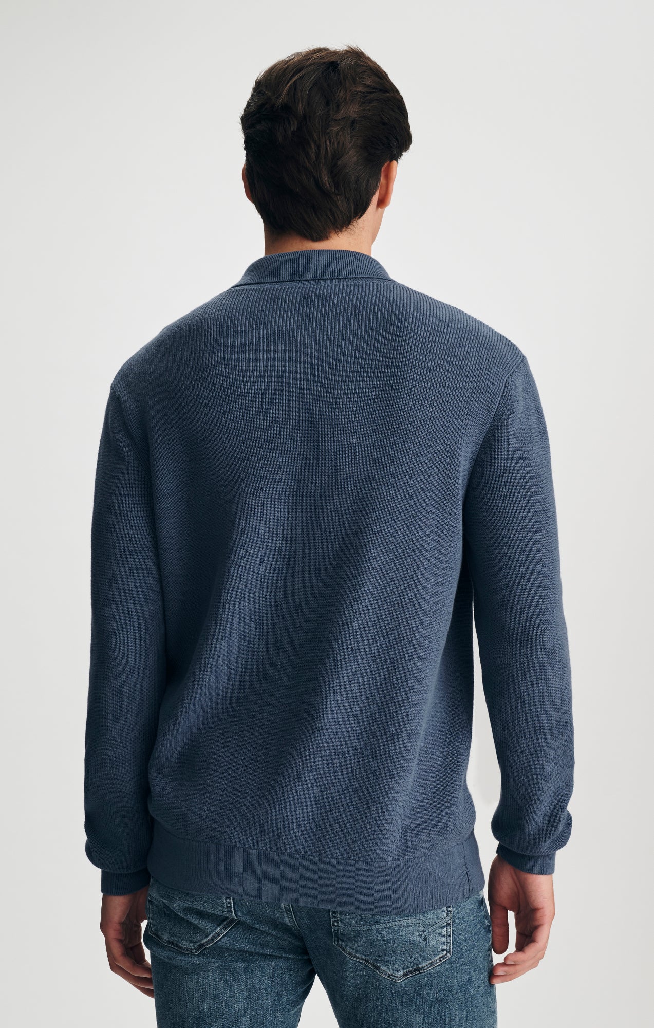 POLO SWEATER IN VINTAGE INDIGO - Mavi Jeans