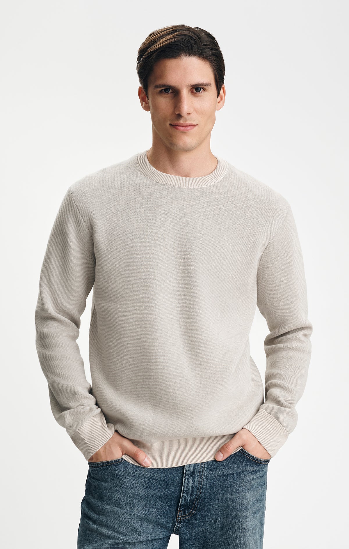 CREW NECK SWEATER IN MOONSTRUCK - Mavi Jeans