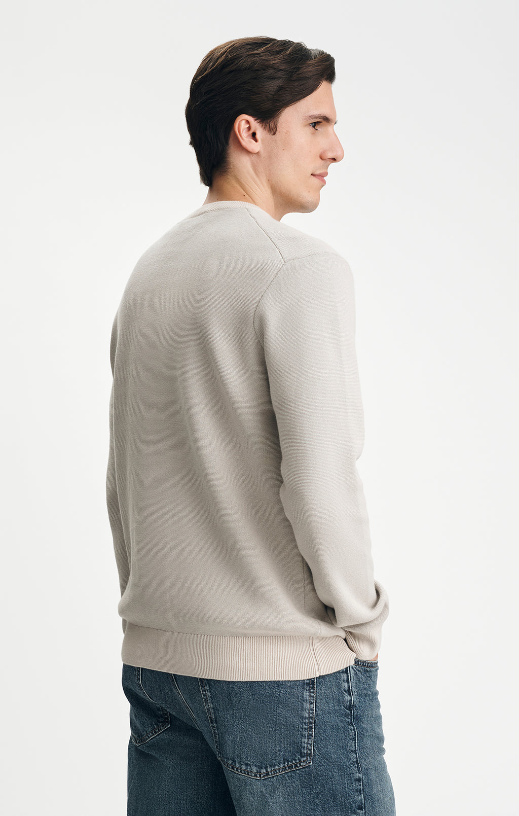 CREW NECK SWEATER IN MOONSTRUCK - Mavi Jeans