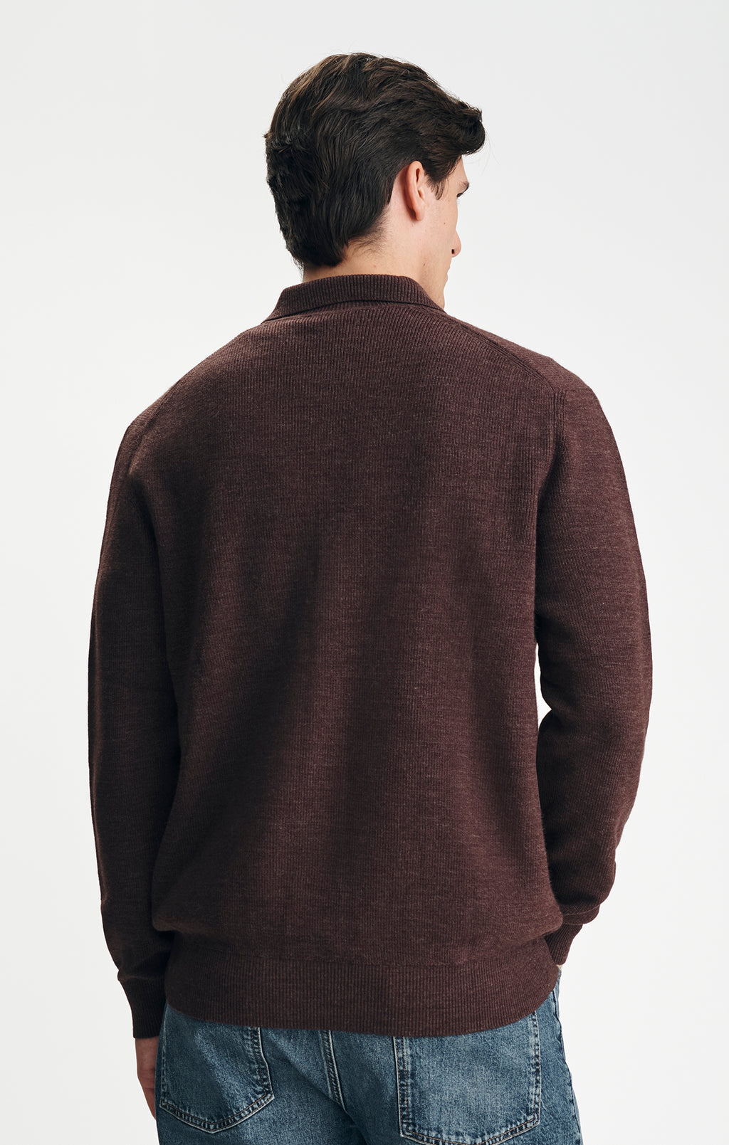 CARDIGAN IN CHOCOLATE PLUM - Mavi Jeans