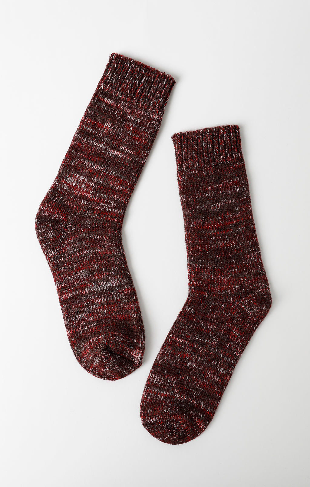 RIBBED BOOT SOCKS IN PAPRIKA
