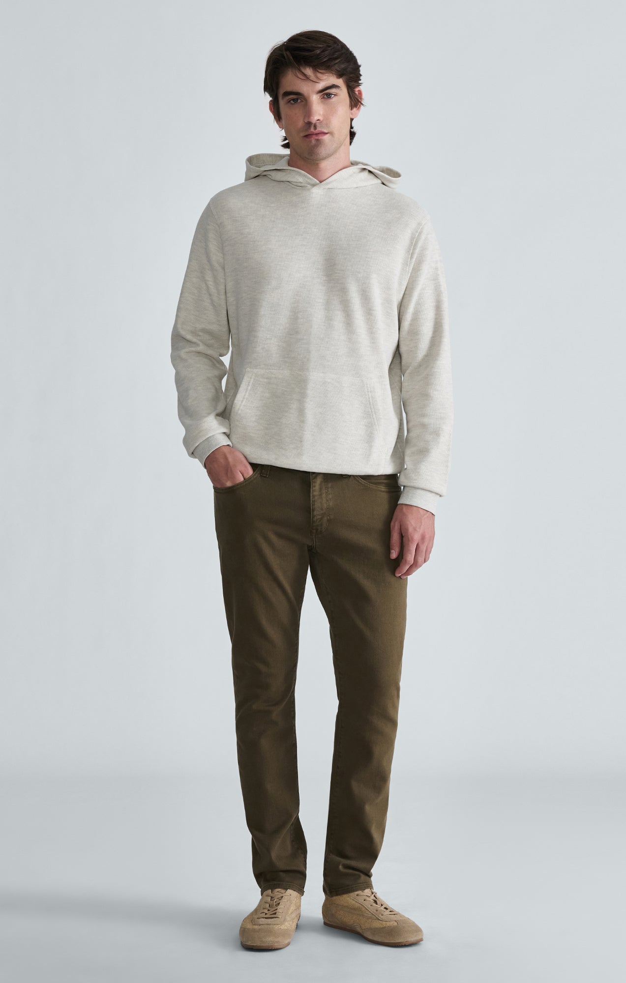 HOODIE IN GREY MELANGE - Mavi Jeans