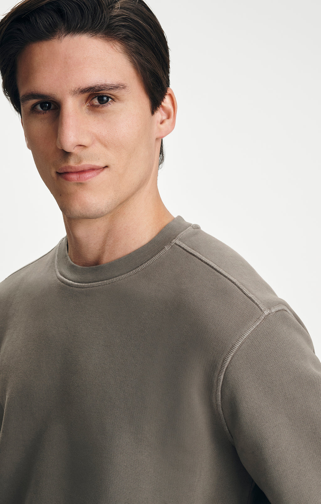 CREW NECK SWEATSHIRT IN BUNGEE CORD - Mavi Jeans