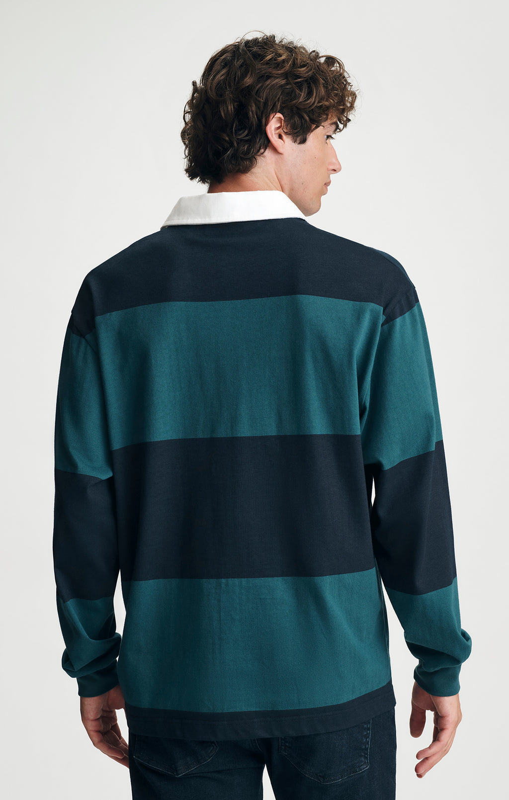 RUGBY POLO SWEATSHIRT IN DARK SEA - Mavi Jeans