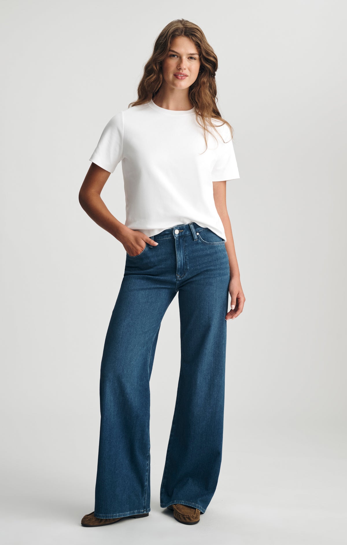 FLORIDA WIDE LEG IN DARK INDIGO MOVE - Mavi Jeans