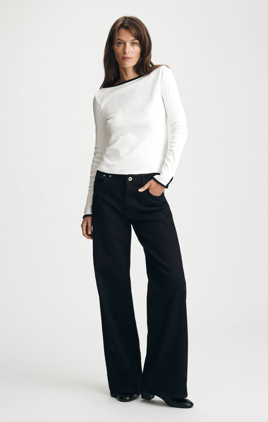 FLORIDA WIDE LEG IN DARK SMOKE CLASSIC BLUE - Mavi Jeans