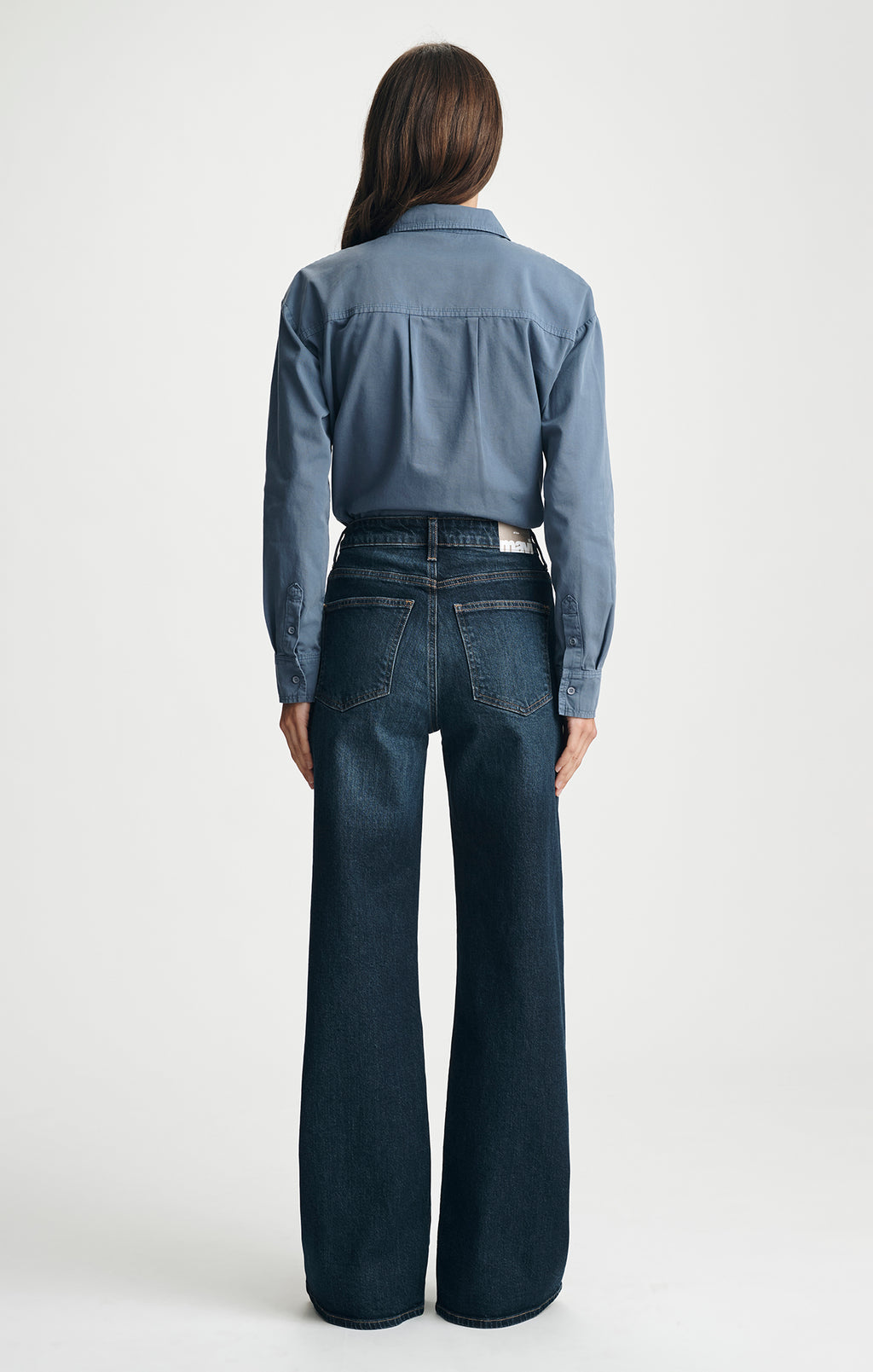 FLORIDA WIDE LEG IN DEEP BRUSHED CLASSIC BLUE