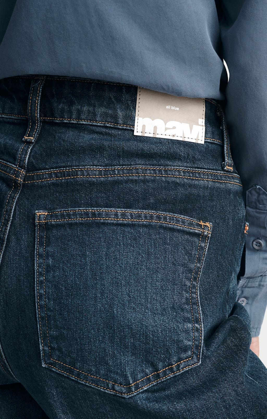 FLORIDA WIDE LEG IN DEEP BRUSHED CLASSIC BLUE
