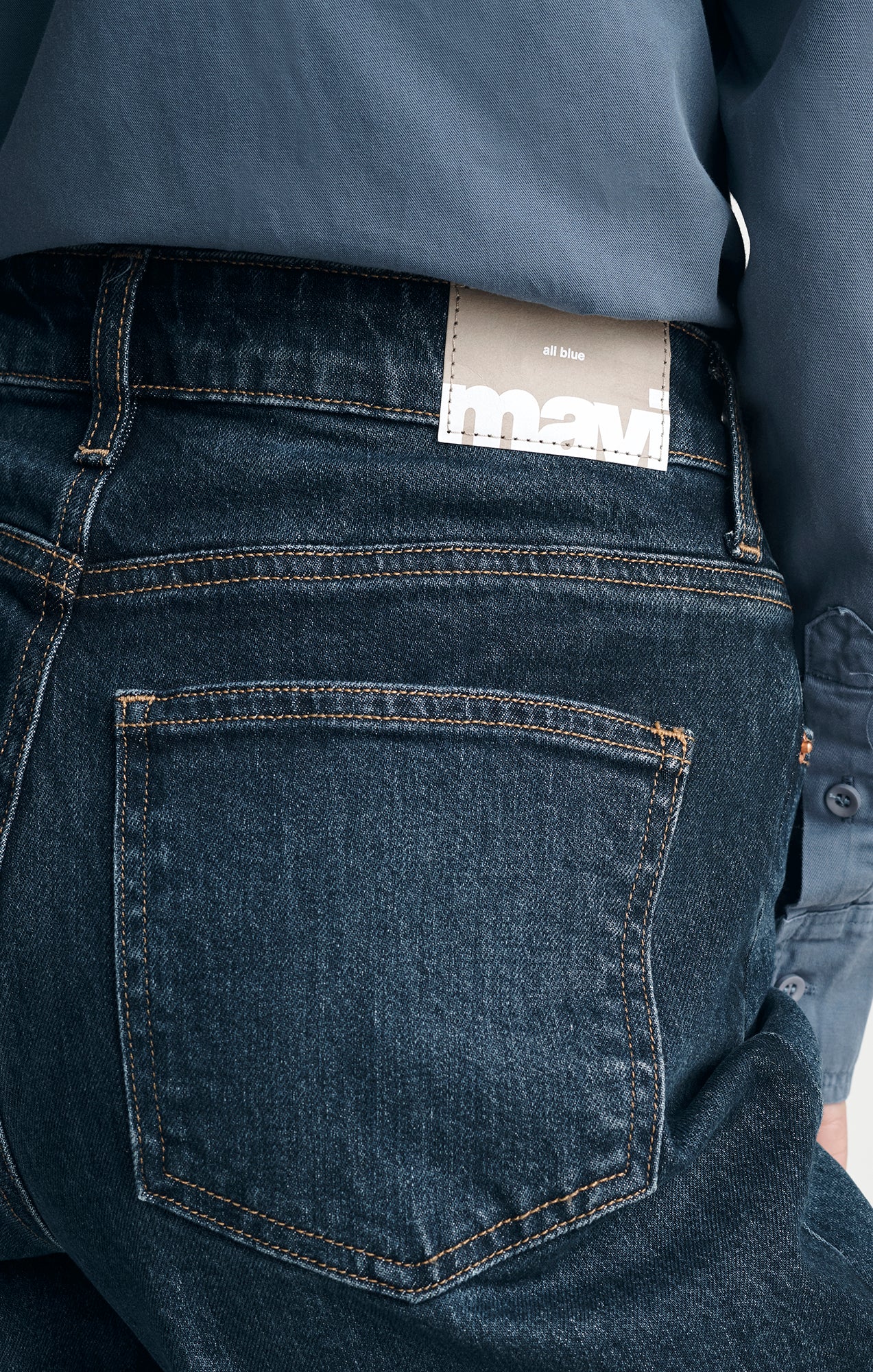 FLORIDA WIDE LEG IN DEEP BRUSHED CLASSIC BLUE