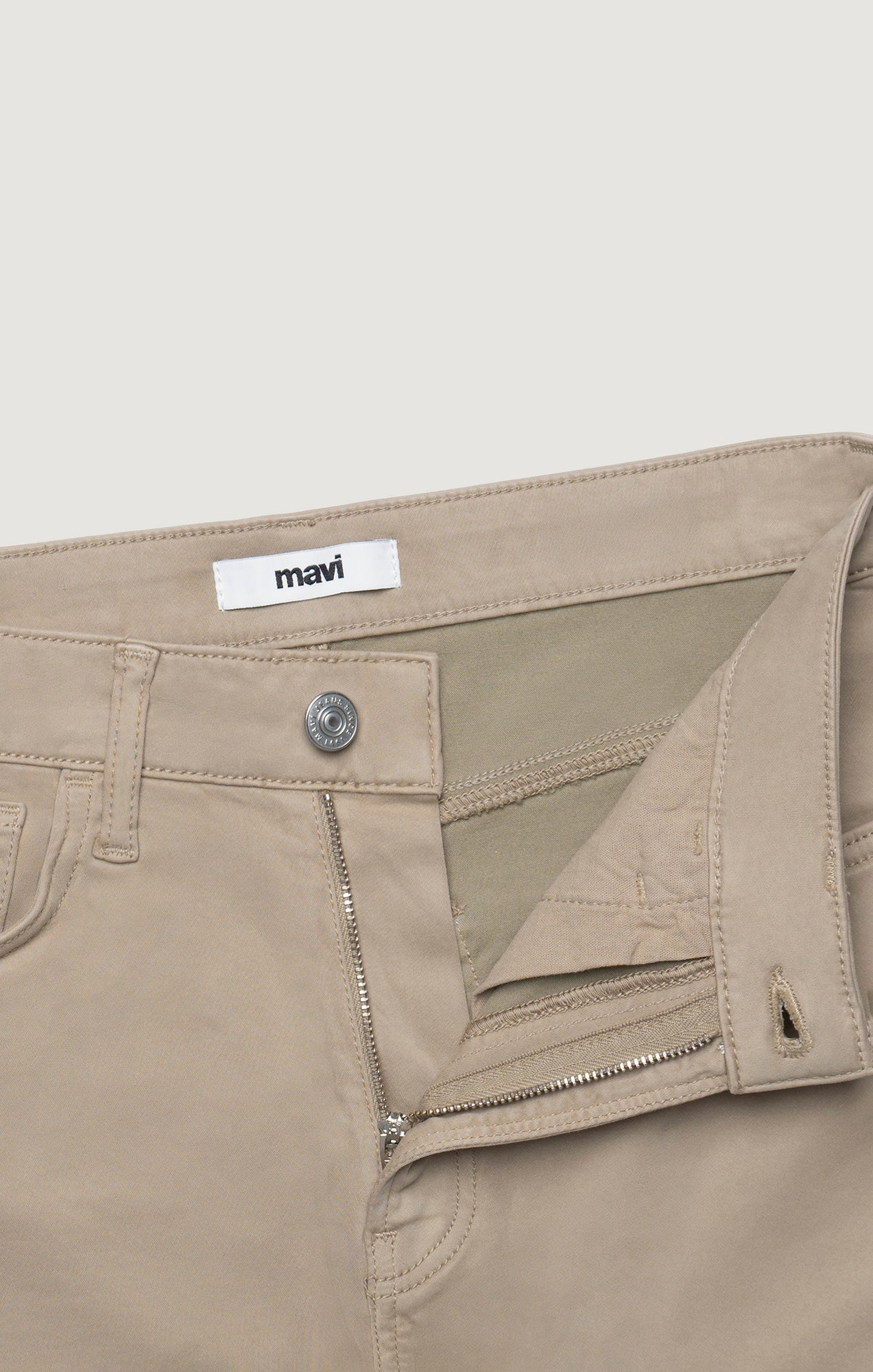 ALENA WIDE LEG IN FRENCH BEIGE SATEEN - Mavi Jeans