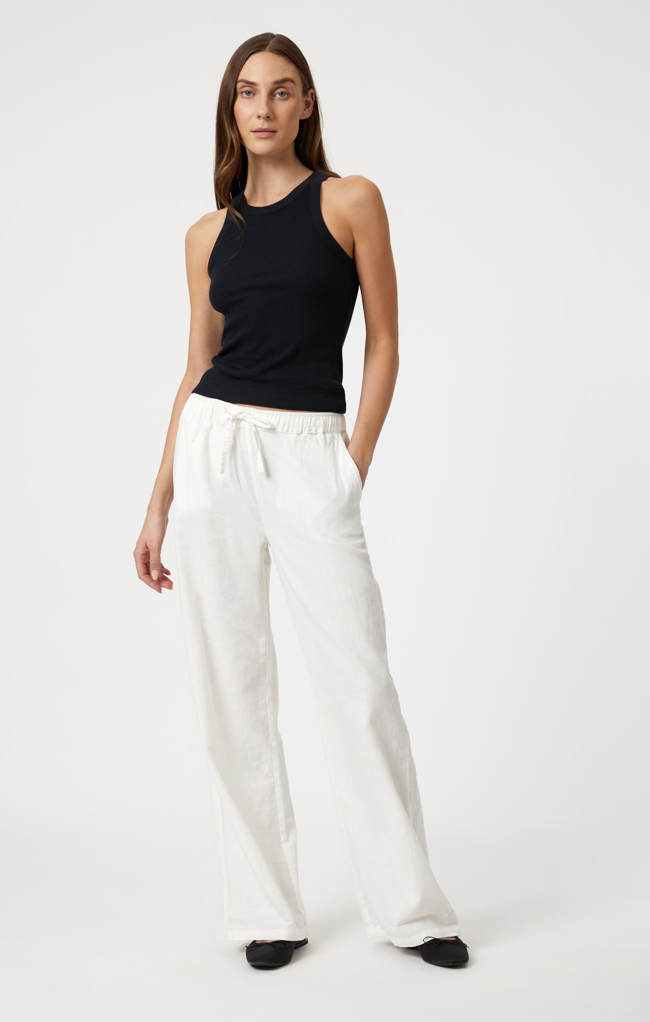 WOVEN PANTS IN WHITE - Mavi Jeans