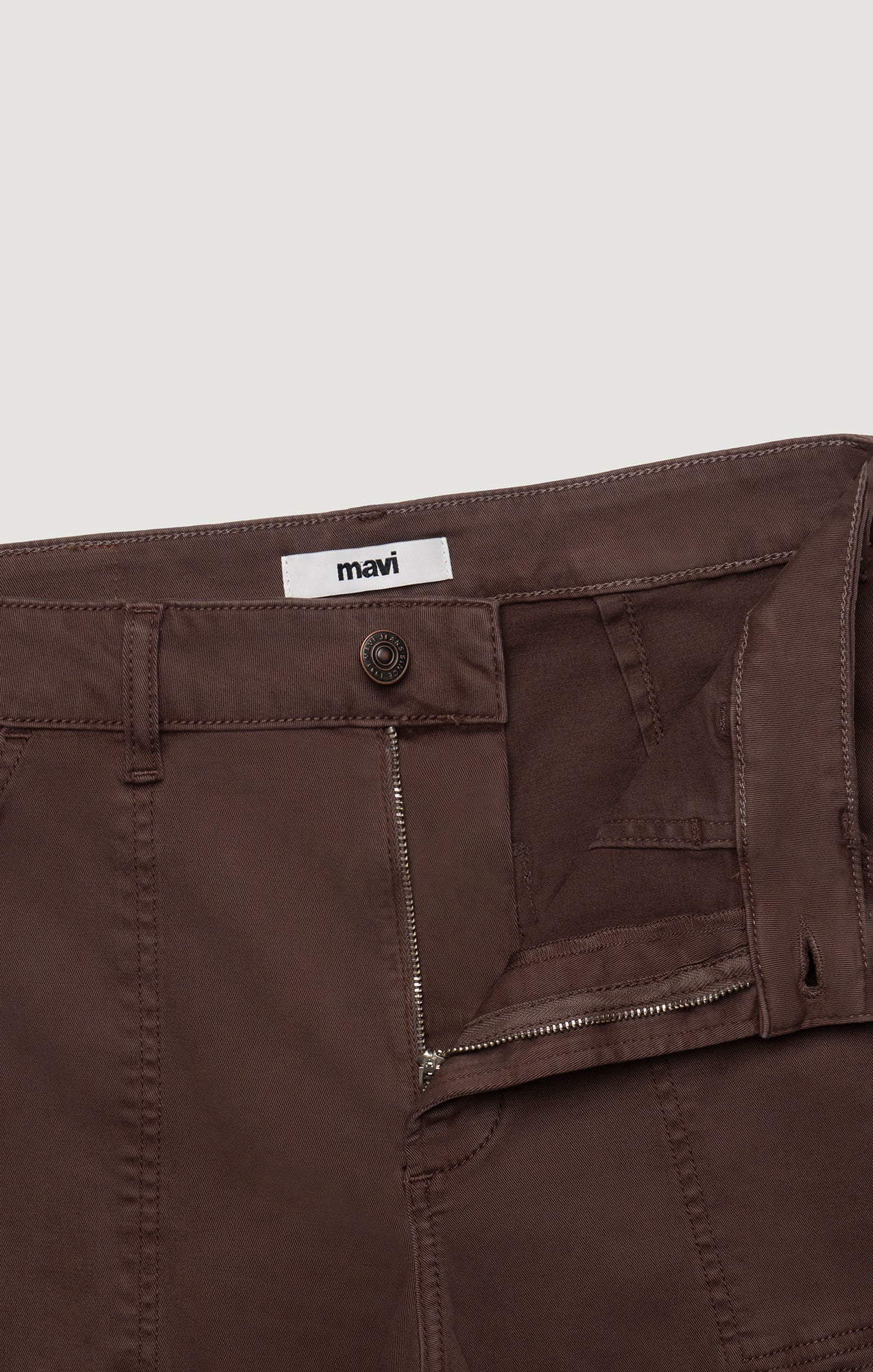 VINNIE BARREL CARGO IN BROWN CASUAL TWILL - Mavi Jeans