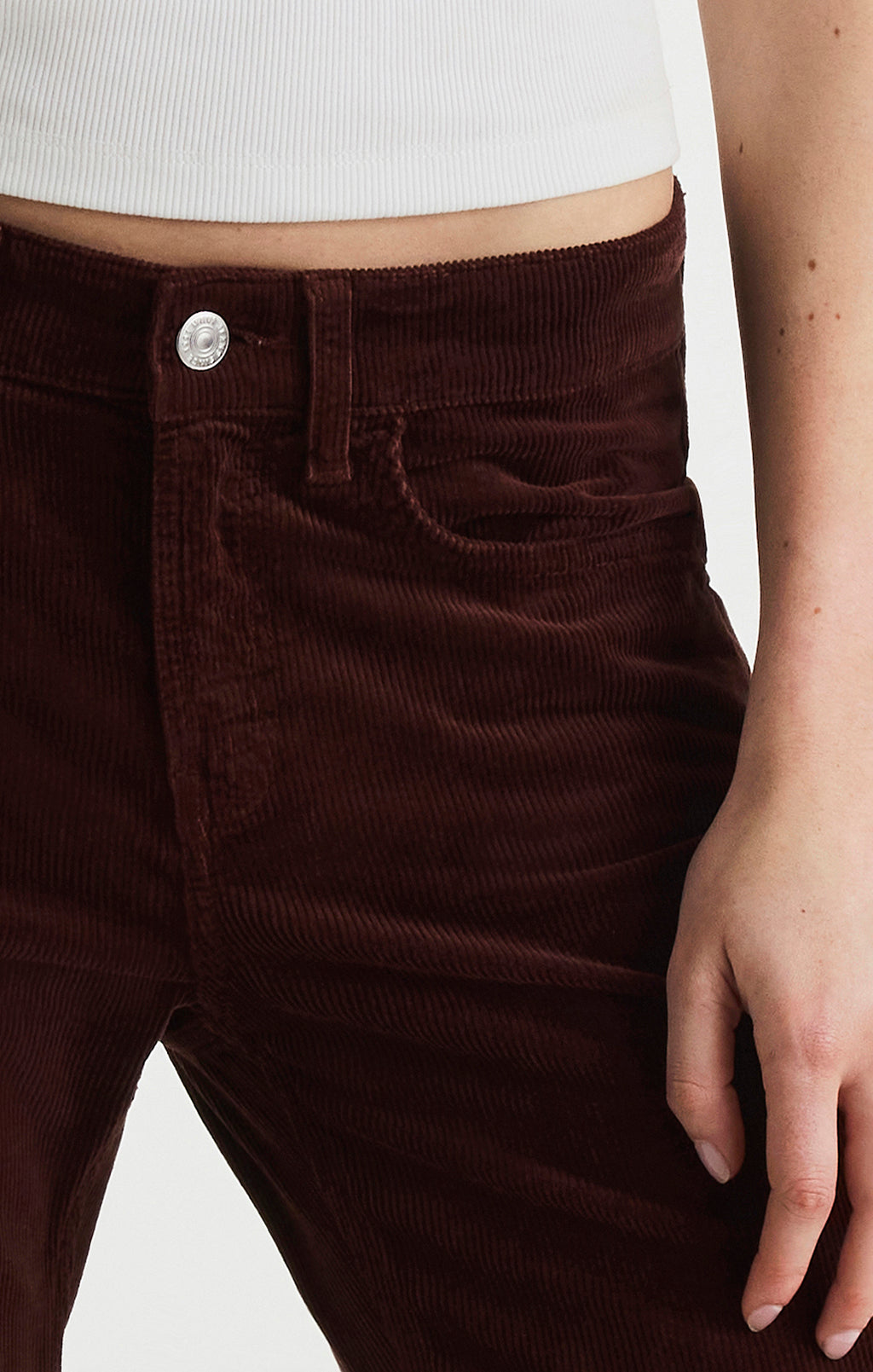 VICKY BOOTCUT IN SANGRIA CORD