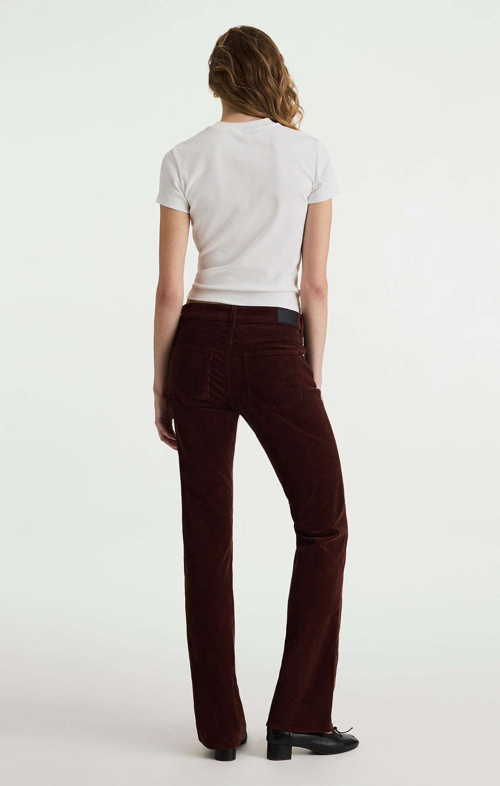 VICKY BOOTCUT IN SANGRIA CORD