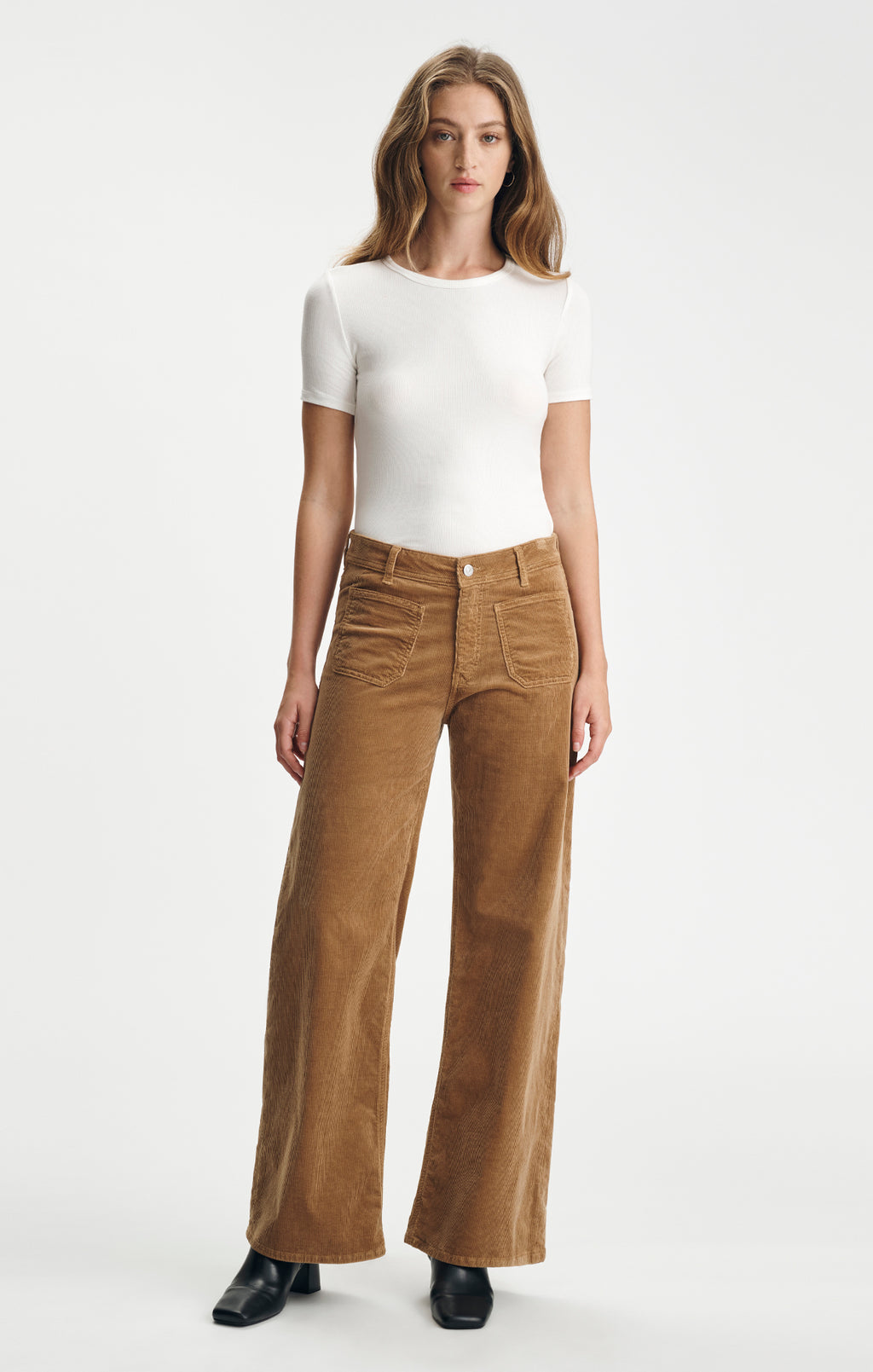 PALOMA MARINE WIDE LEG IN PALE GOLD CORD - Mavi Jeans