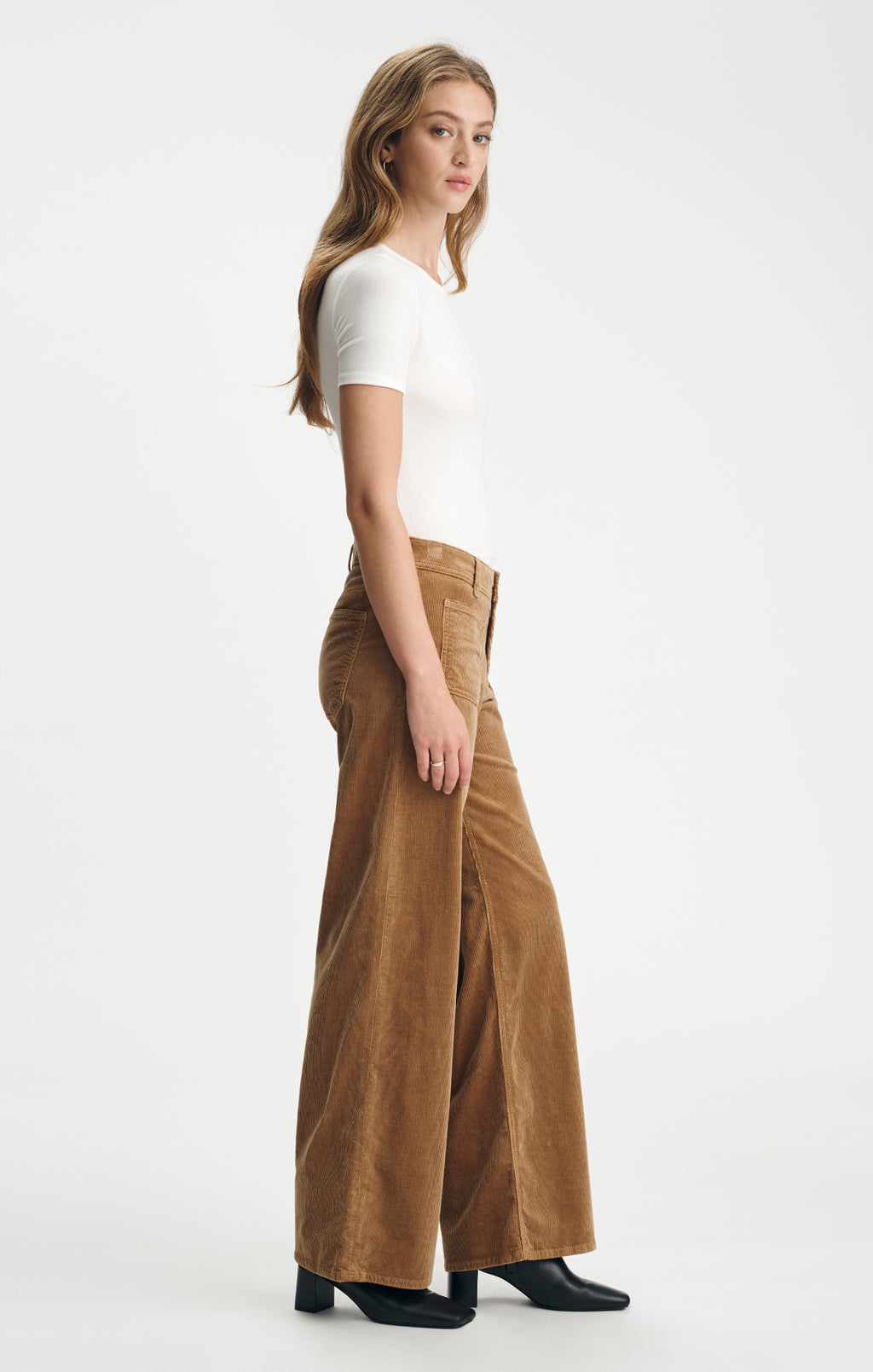 PALOMA MARINE WIDE LEG IN PALE GOLD CORD - Mavi Jeans