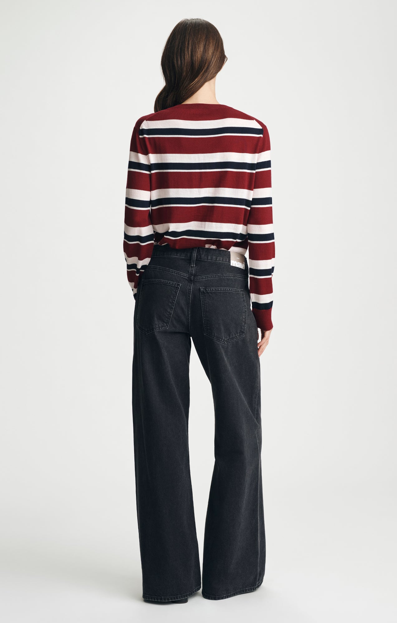 SANDY WIDE LEG IN SMOKE CLASSIC DENIM