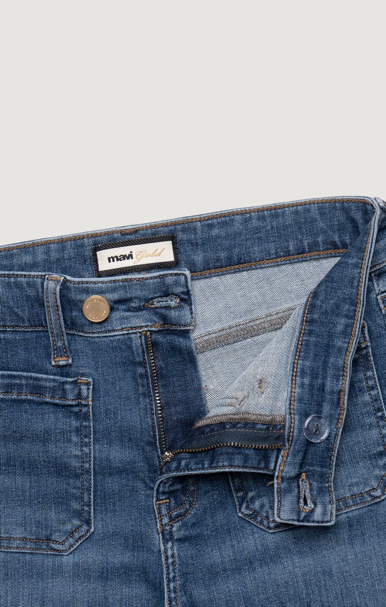 VICKY MARINE BOOTCUT IN MID BRUSHED GOLD PREMIUM - Mavi Jeans