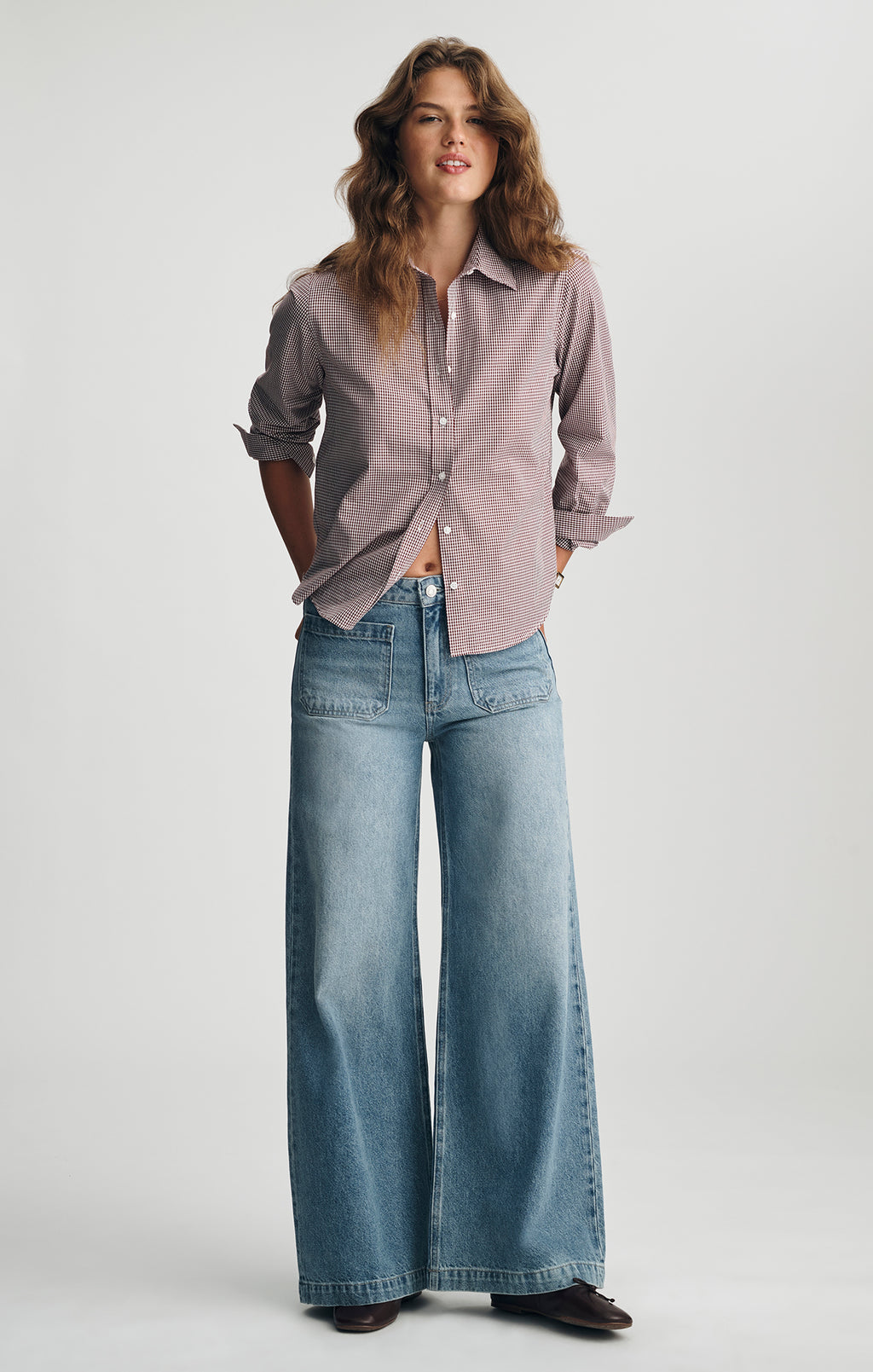 CHRISTINE WIDE LEG IN LIGHT USED CLASSIC DENIM - Mavi Jeans