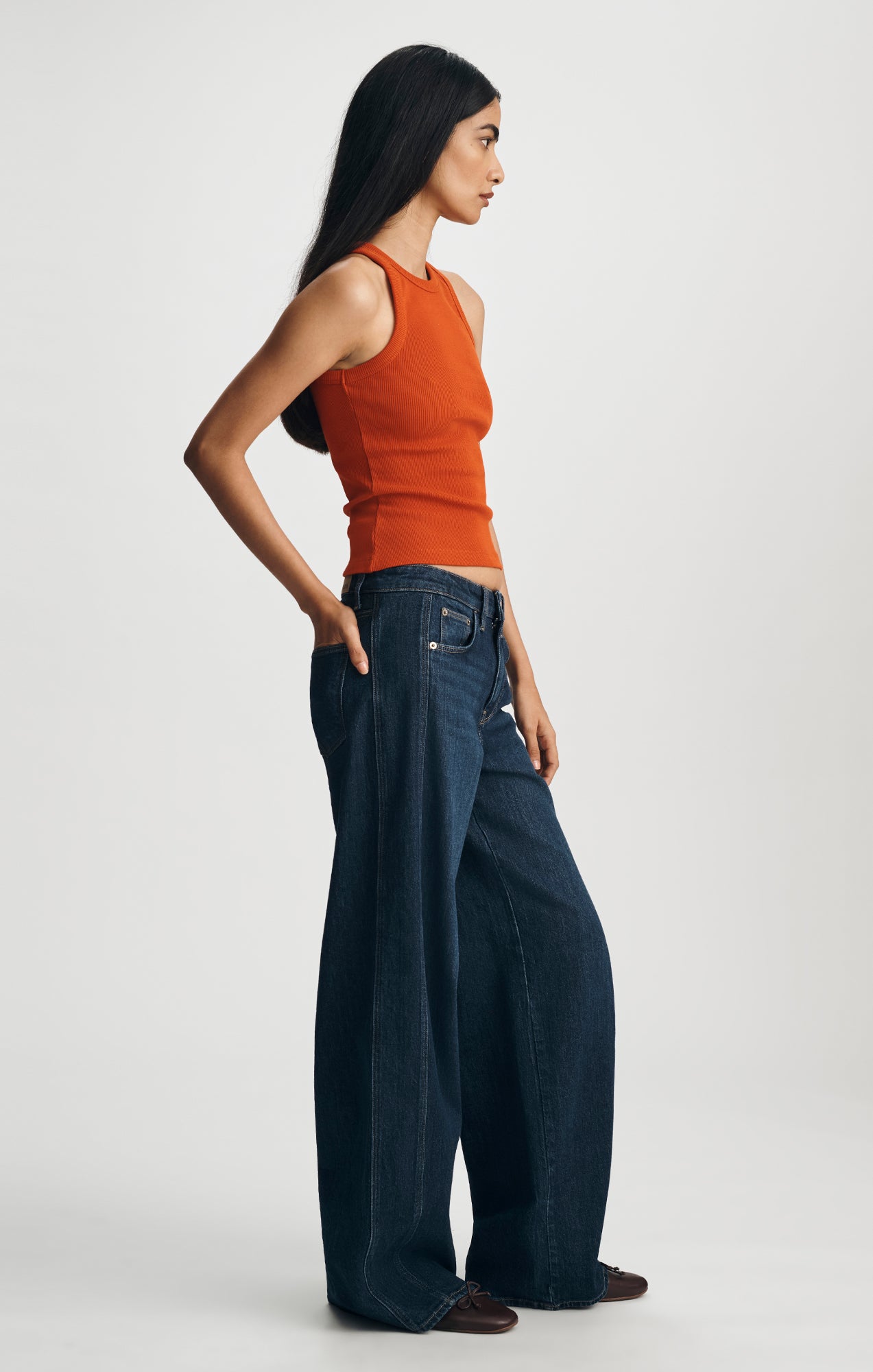SIENA FORWARD WIDE LEG IN DEEP DENIM - Mavi Jeans