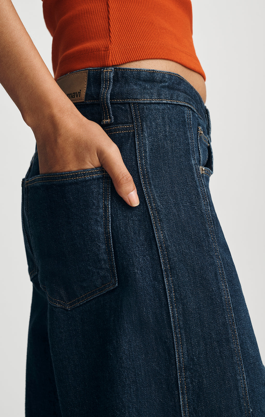 SIENA FORWARD WIDE LEG IN DEEP DENIM - Mavi Jeans