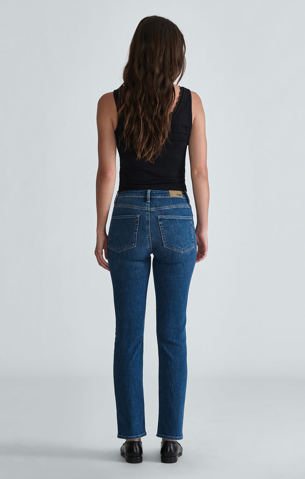 KENDRA STRAIGHT LEG IN MID BRUSHED FLEX BLUE - Mavi Jeans