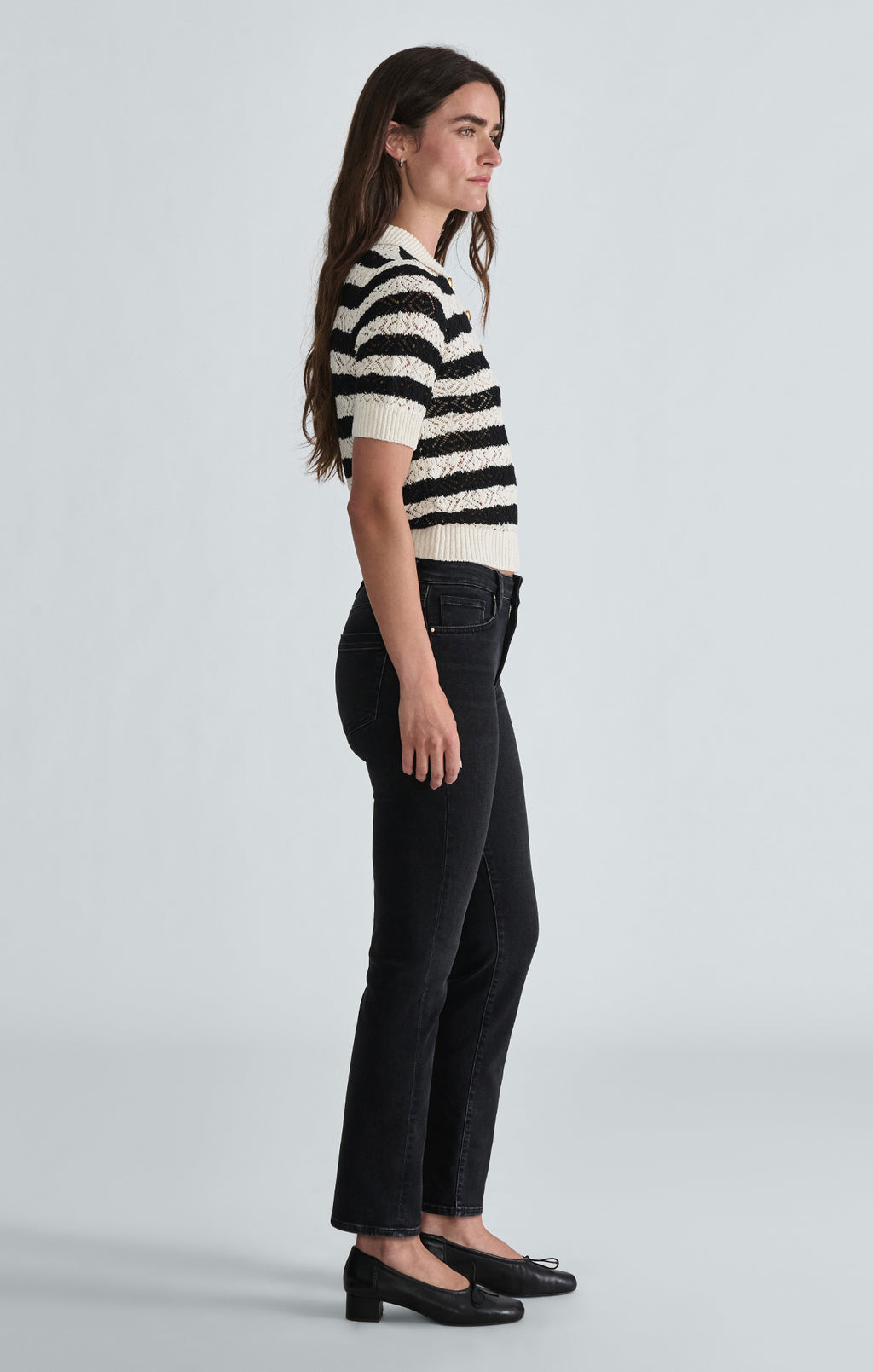 KENDRA STRAIGHT LEG IN SMOKE BRUSHED GOLD PREMIUM - Mavi Jeans