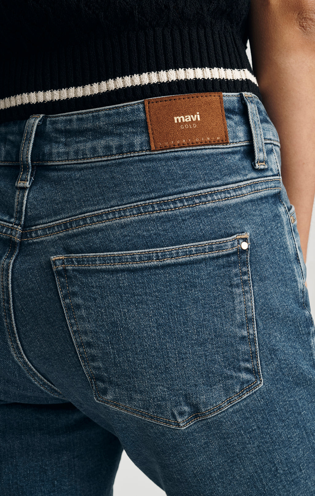 SYDNEY FLARE IN DARK SHADED GOLD PREMIUM - Mavi Jeans