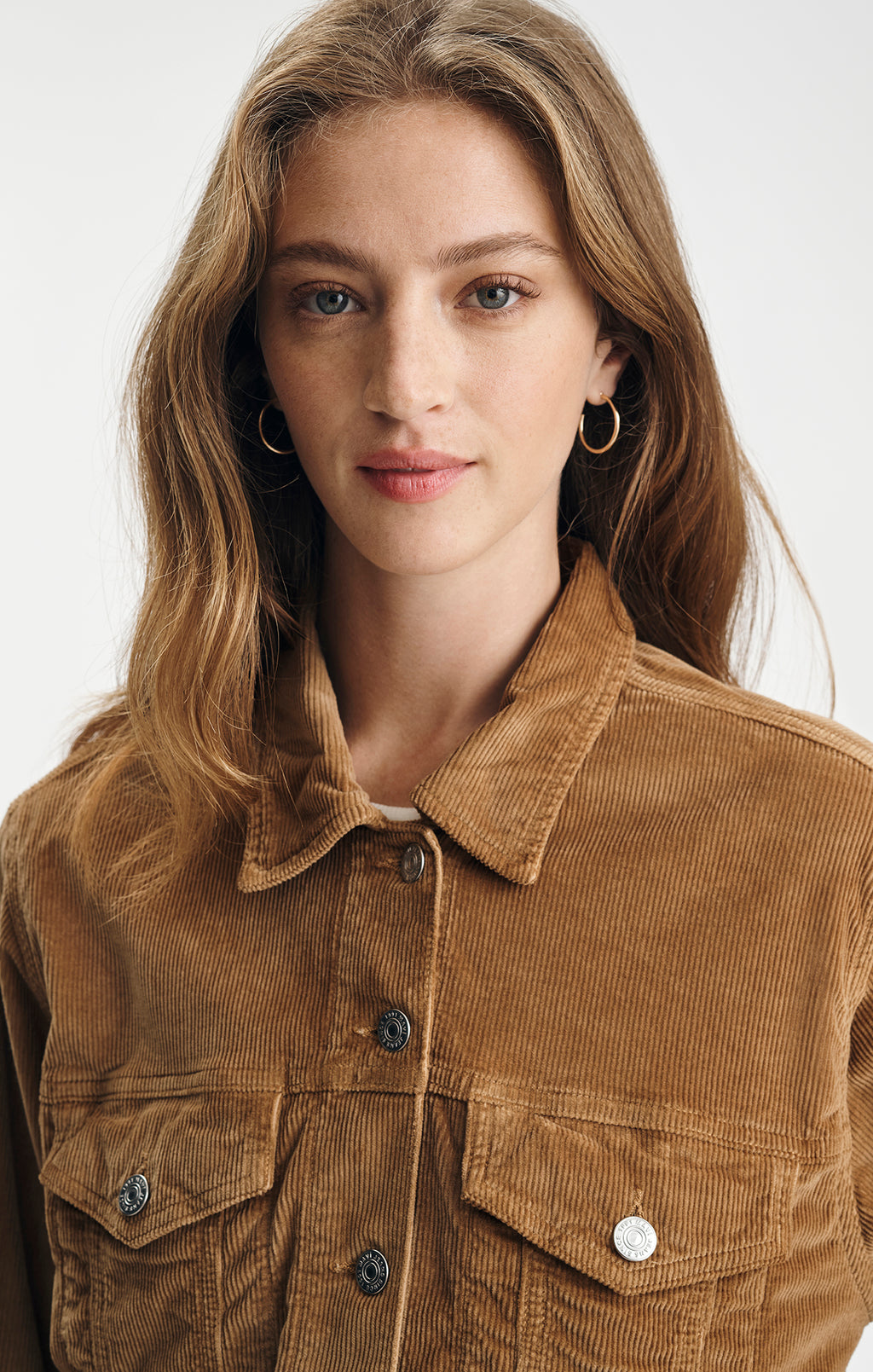 RUBY JACKET IN PALE GOLD CORD - Mavi Jeans