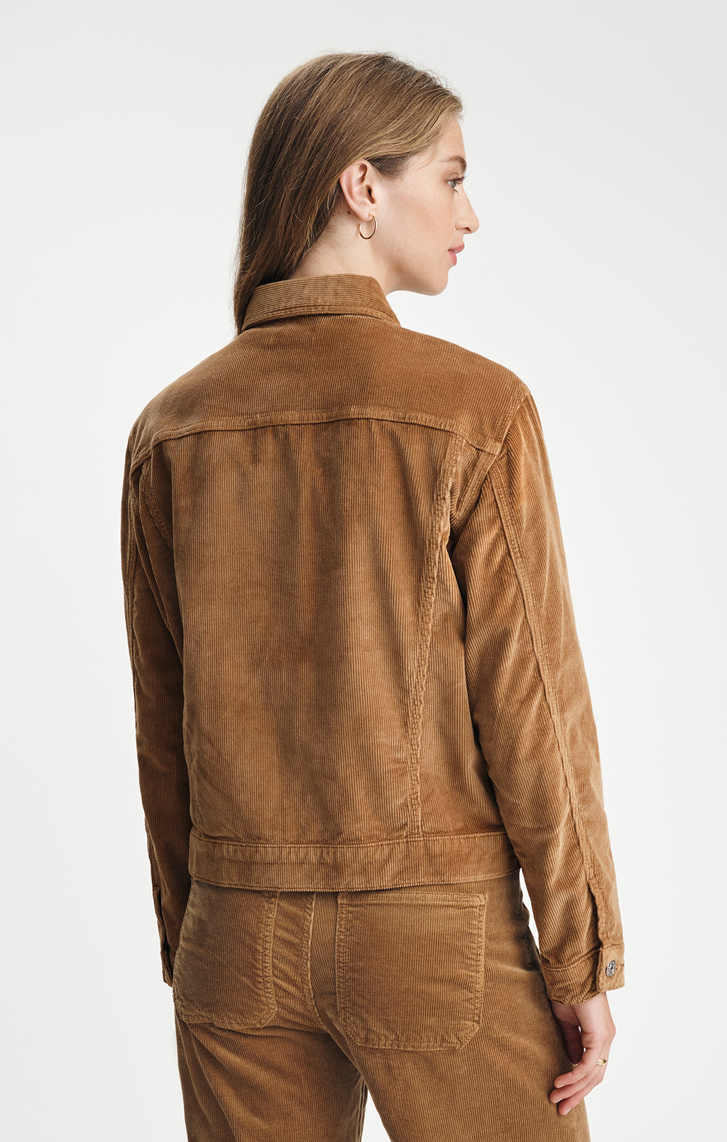 RUBY JACKET IN PALE GOLD CORD - Mavi Jeans