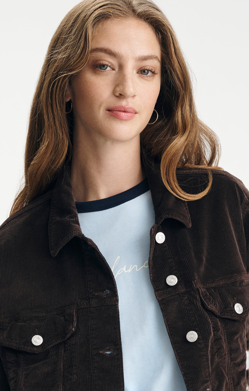 RUBY JACKET IN DARK CHOCOLATE CORD - Mavi Jeans