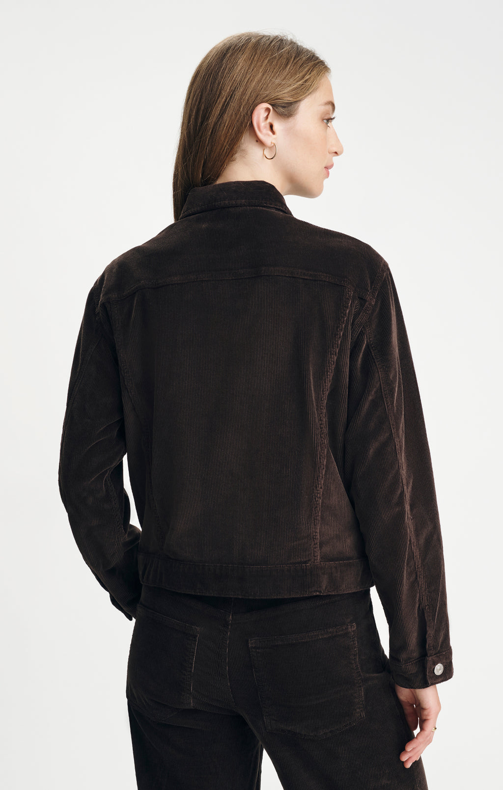 RUBY JACKET IN DARK CHOCOLATE CORD - Mavi Jeans