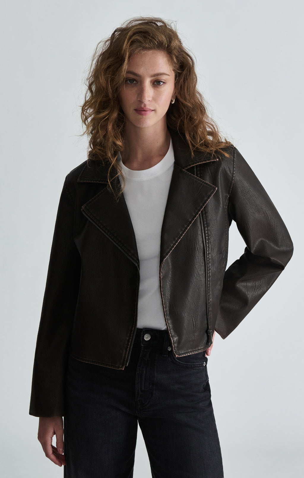 WOMEN JACKET IN DARK BROWN - Mavi Jeans